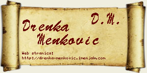 Drenka Menković vizit kartica